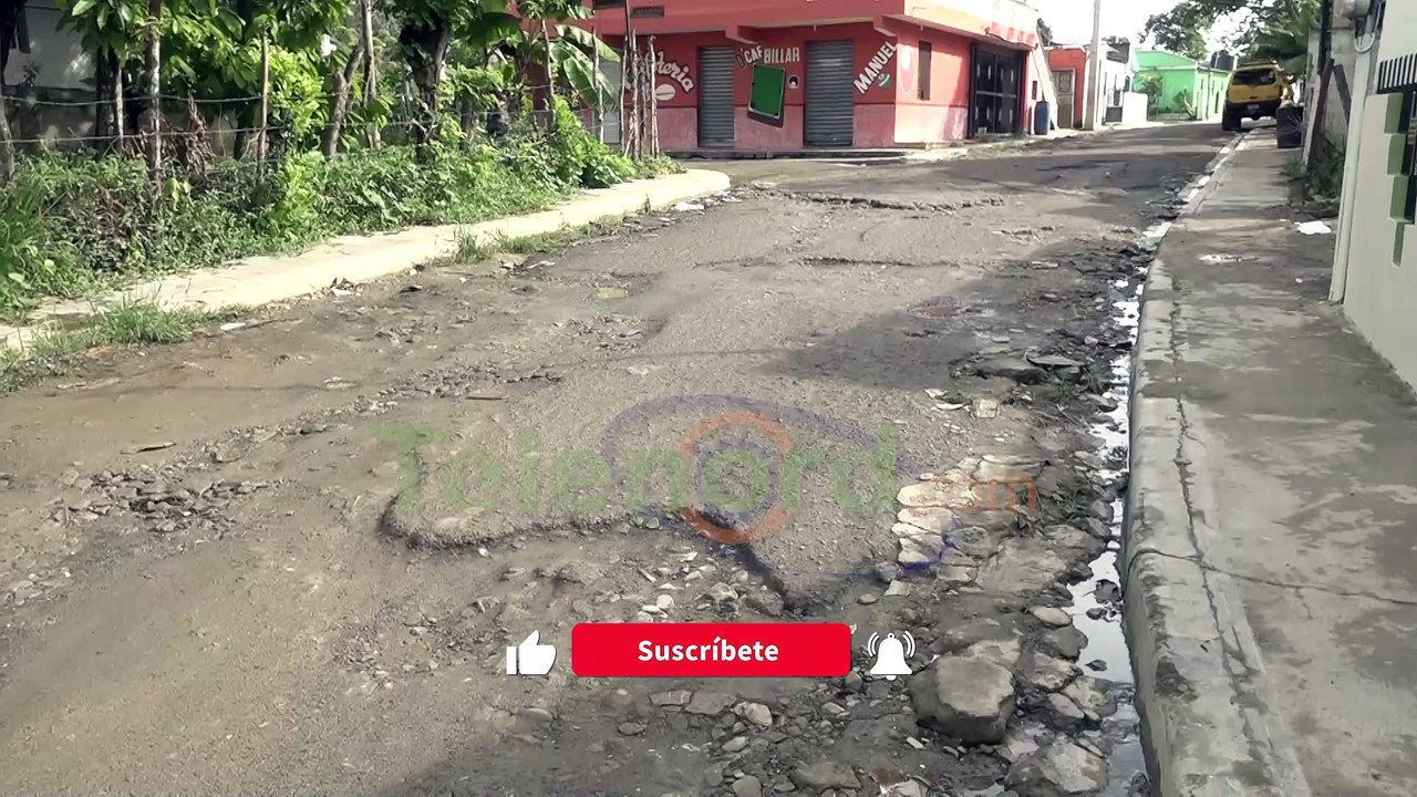 Residentes del sector Jesús María de Jesús Moya de SFM preocupados por el mal estado de sus calles