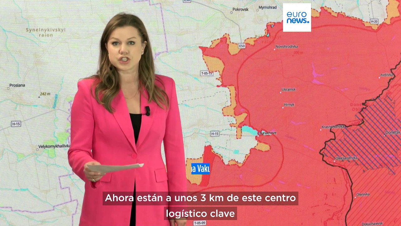 Mapas de la guerra: Las tropas rusas se acercan a Pokrovsk, en el este de Ucrania