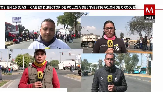 Colapso vial en Ecatepec; bloqueos del SUTEYM cumplen 6 horas