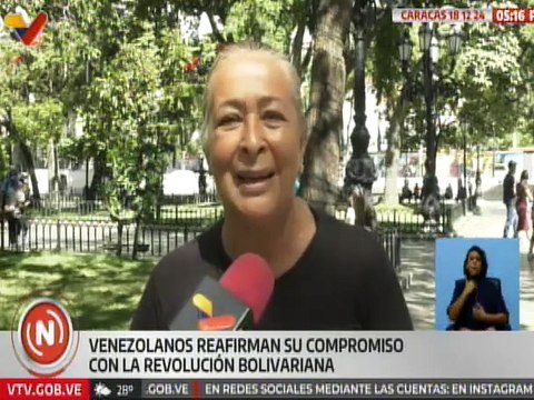 Caracas | Venezolanos ratifican su apoyo y compromiso con el presidente Nicolás Maduro