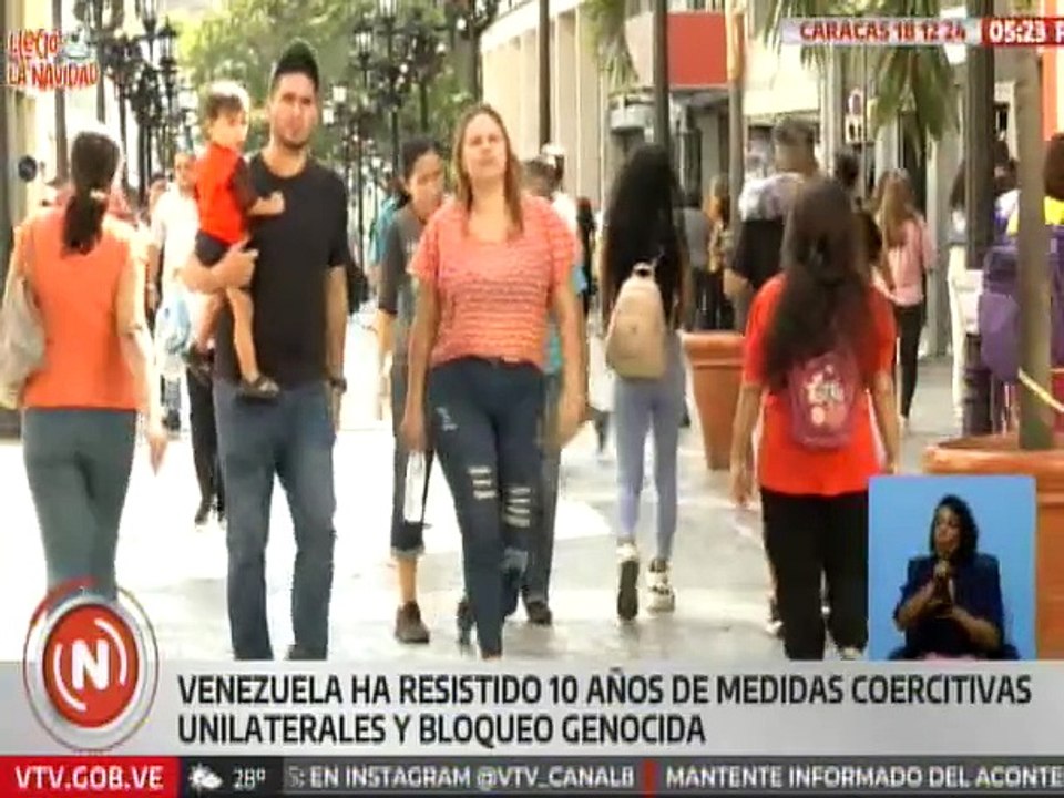 Venezolanos repudian medidas coercitivas unilaterales impuestas desde hace 10 años por el imperio
