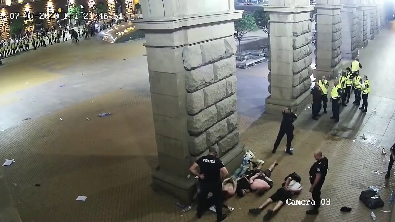 BULGARIAN POLICE-THUGS BEATING UP HANDCUFFED PROTESTERS