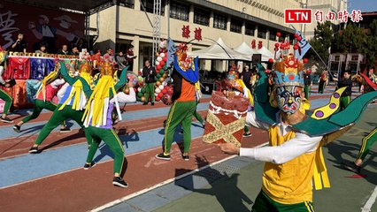 彰化勵志中學校慶   三太子、八家將「堂口誓師大會」