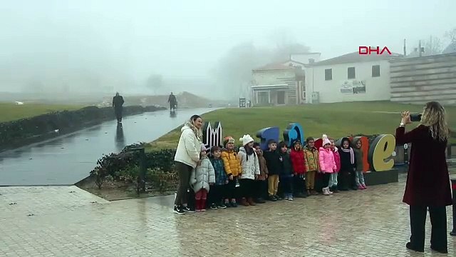 EDİRNE'de yoğun sis; görüş mesafesi 50 metrenin altında (VİDEO EKLENDİ)