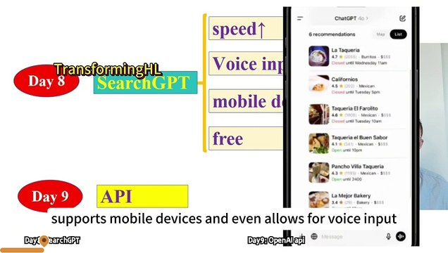 OpenAI Day8∽9｜o1 Integrated into Api #searchgpt