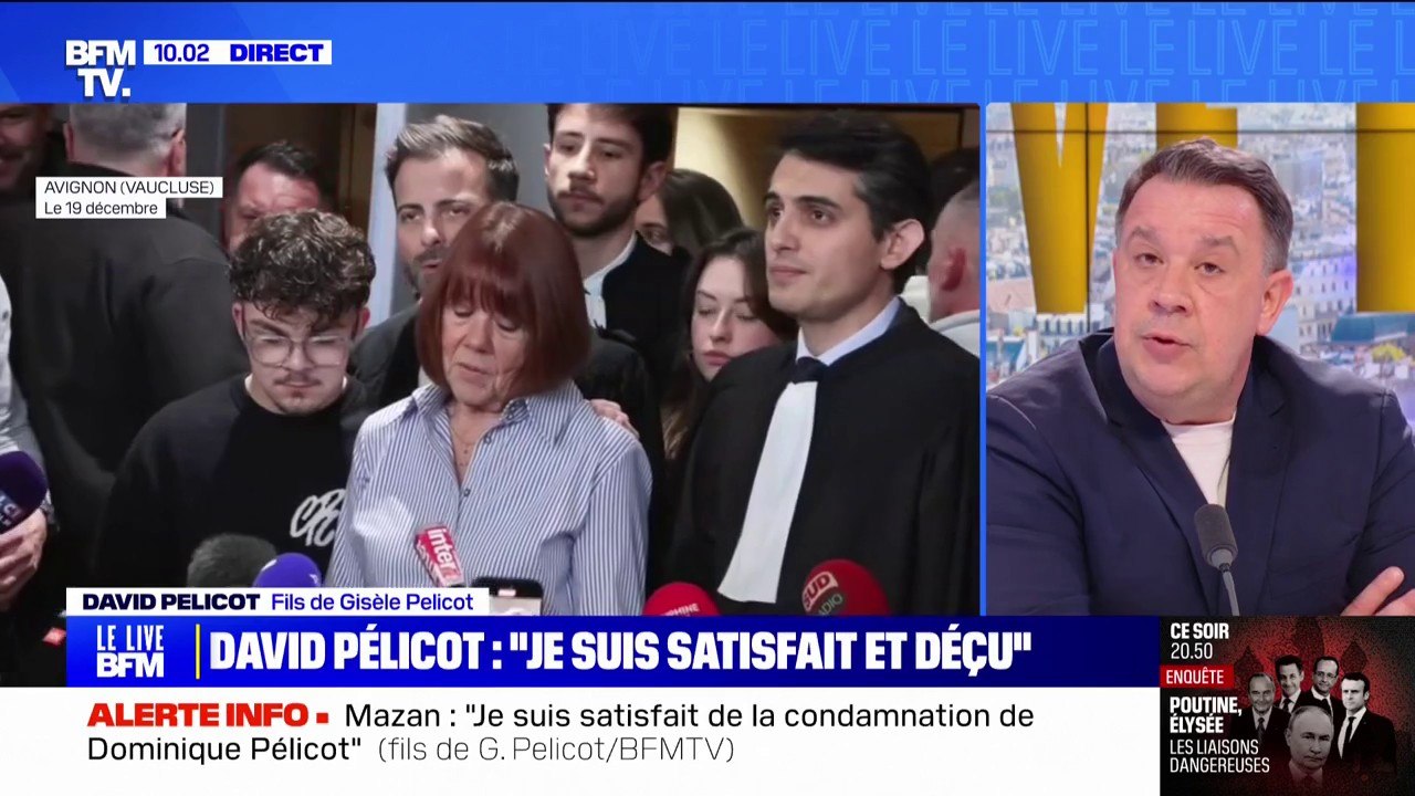 "Je dis de temps en temps 'papa' mais c'est Dominique Pélicot", confie David, le fils de Gisèle et Dominique Pélicot