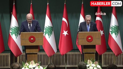 Cumhurbaşkanı Erdoğan: " Türkiye ve Lübnan Olarak Müşterek Hedefimiz Suriye'yi Yeni Bir Şevkle Ayağa Kaldırmaktır"