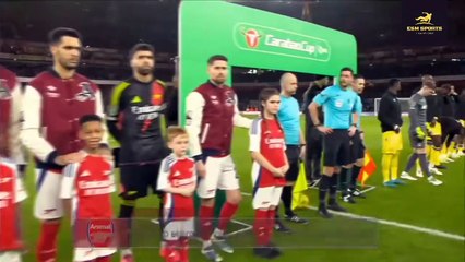 Arsenal vs Crystal Palace 3-2 - Highlights And Goals- EFL Cup 2024 Gabriel Jesus Hattrick