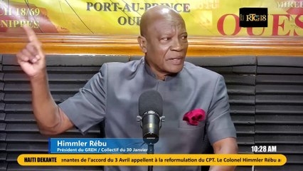 Himmler Rébu mande arestasyon 9 manm CPT yo poutèt li di yo depanse lajan sèvis entelijans peyi a.