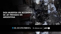 Dos muertos en accidente de jet privado en Argentina