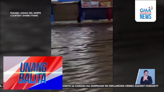 Ilang lugar sa Davao Region, nakaranas ng baha at landslide dahil sa masamang panahon | Unang Balita