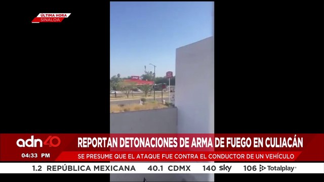 🚨¡Última Hora! Reportan detonaciones de arma de fuego en Culiacán