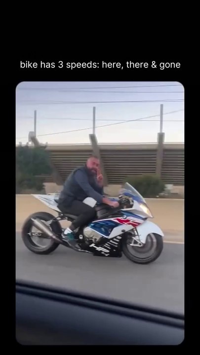 Bike speed.