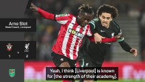Slot hails Liverpool academy after Carabao Cup win at Southampton