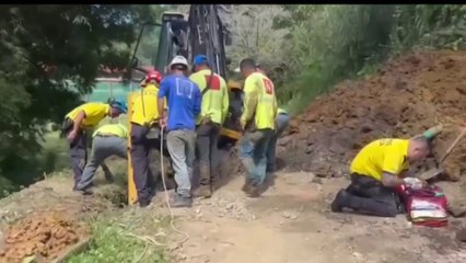tn7-Compañeros de obrero sepultado derrumbe en Desamparados lo rescataron con palas-181224