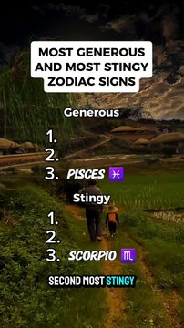 Most Generous & most stingy Zodiac Signs #horoscope #zodiac #astrology