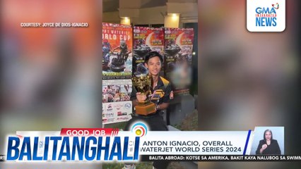 Filipino jet ski racer Anton Ignacio, overall champion sa WGP#1 Waterjet World Series 2024 | Balitanghali