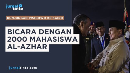 di Kairo Mesir, Prabowo Bertemu dengan Para Mahasiswa Al-Azhar dan Perkuat Kerjasama Pakistan