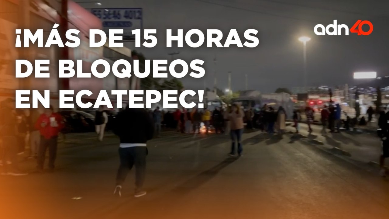 Así la situación en la Vía Morelos por el bloqueo de trabajadores de Ecatepec, EdoMex