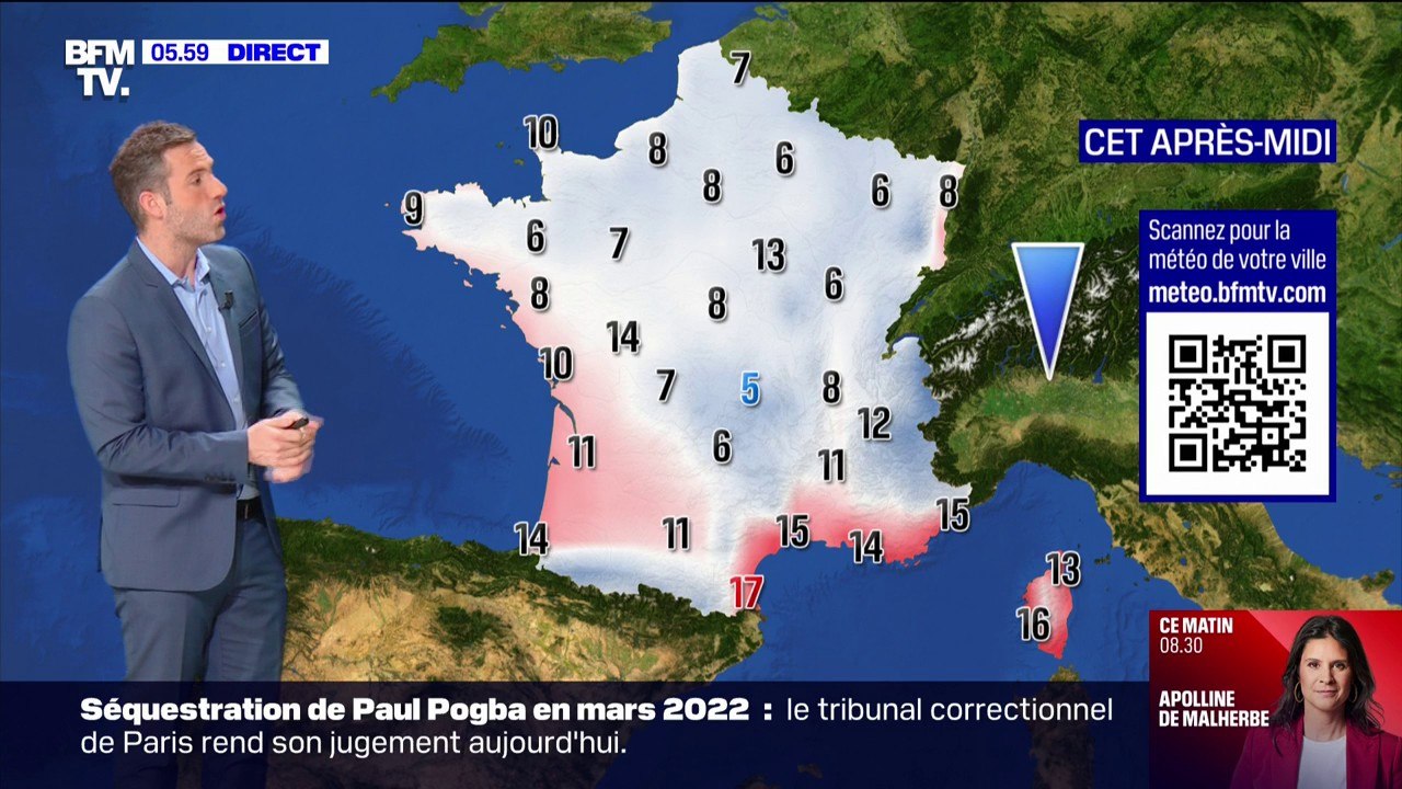 Après le redoux, les températures chutent ce jeudi après-midi