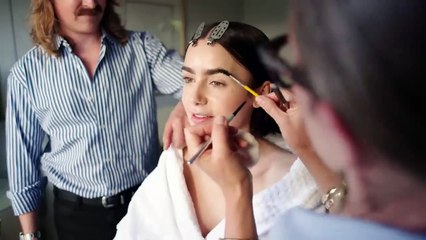 Lily Collins Gets Ready for the Emily In Paris Premiere _ Last Looks