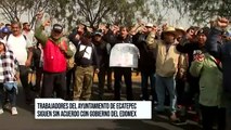 Continúan bloqueadas las principales entradas y salidas de Ecatepec, Edomex