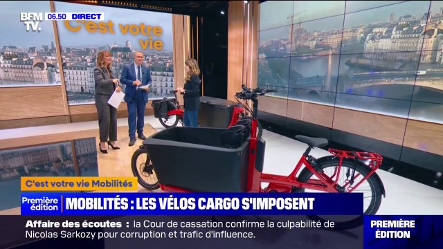 Mobilités: les vélos cargo de plus en plus nombreux