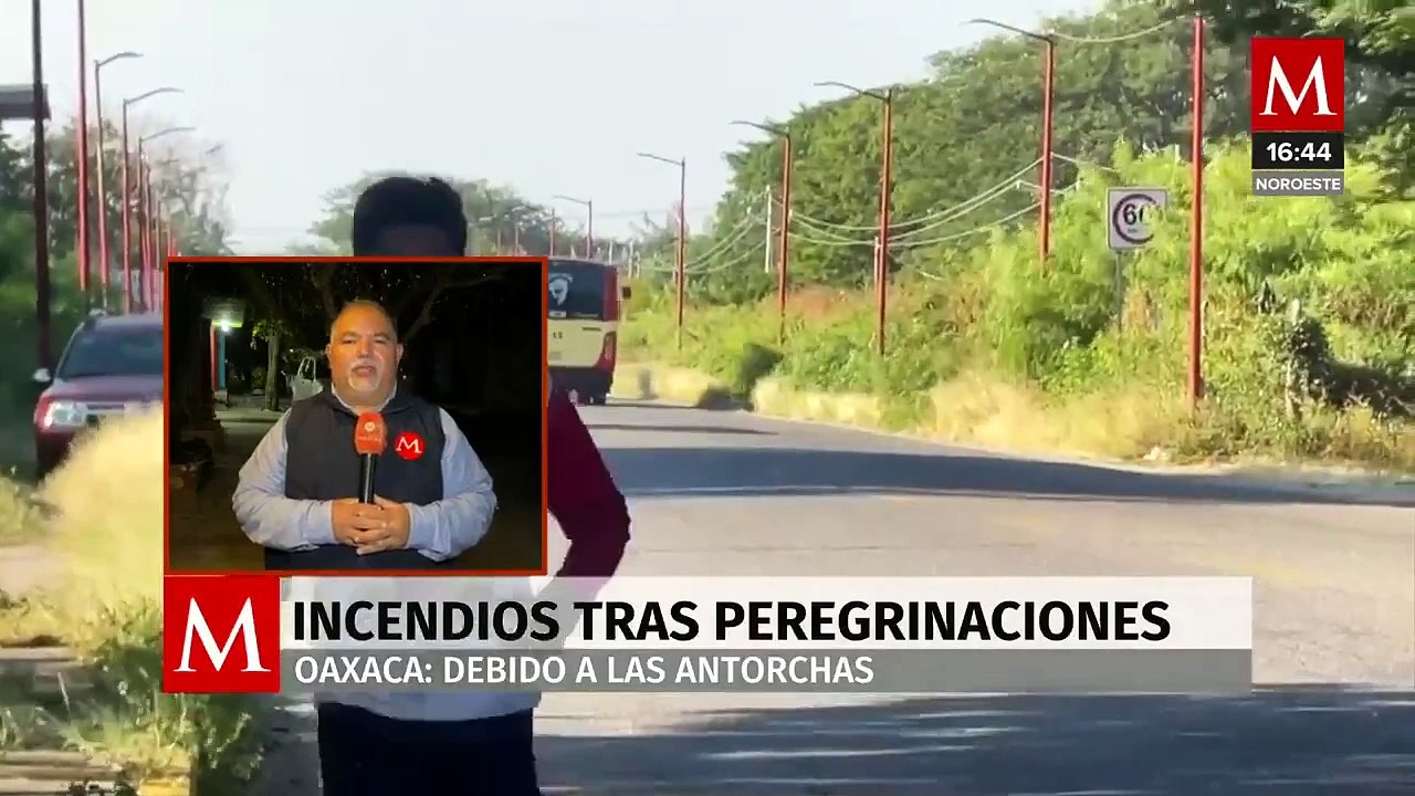 Reportan cinco incendios tras el paso de peregrinos en Oaxaca