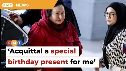 Acquittal ‘a special birthday present for me’, Rosmah says