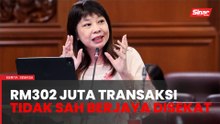 RM302 juta transaksi tidak sah, mencurigakan disekat