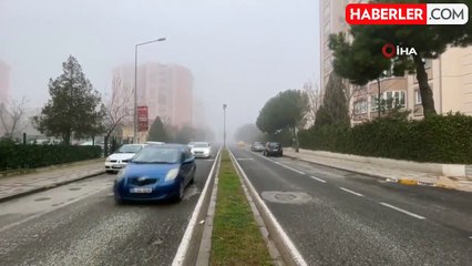 Tekirdağ'da Yoğun Sis Etkili Olmaya Devam Ediyor