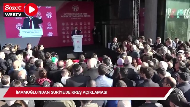 İmamoğlu'ndan Suriye'de kreş açıklaması: 'Orada da açılmasını sağlamaya hazırız'