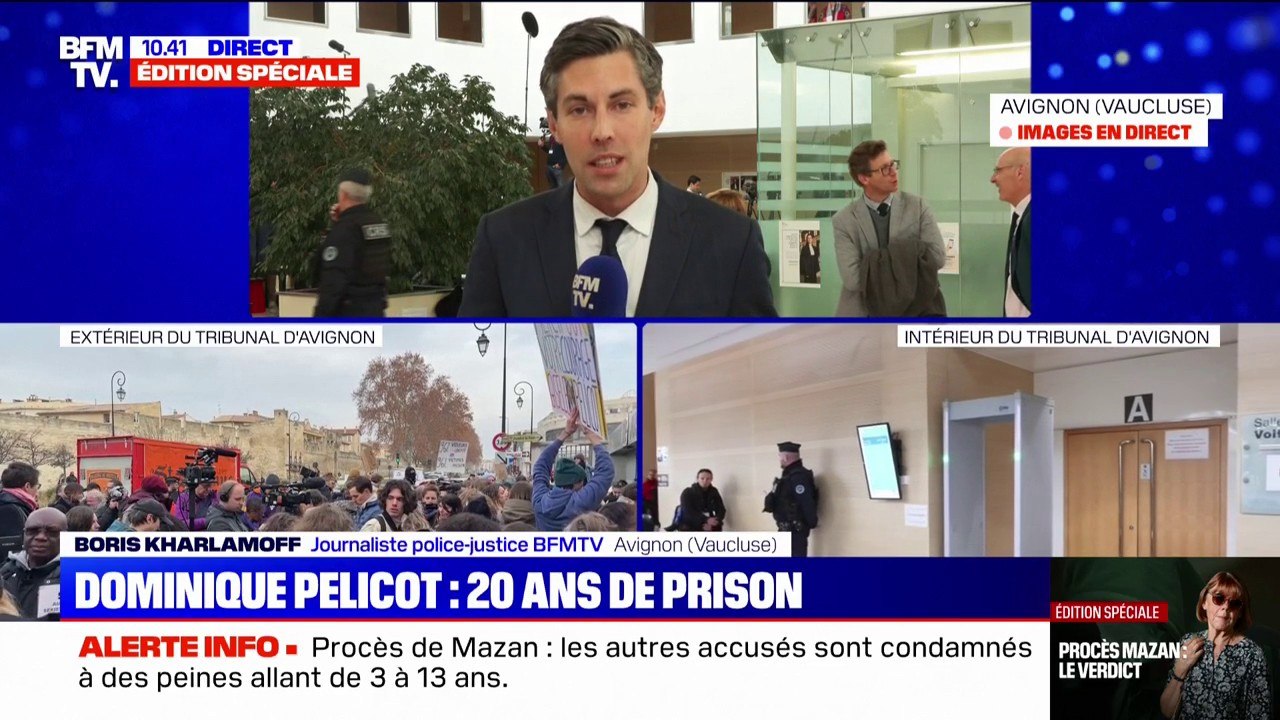 Procès Mazan: plusieurs proches de familles d'accusés sortent en pleure