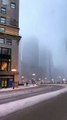 Welcome to the heart of Chicago ❤️🇺🇸 as snow falls the city glows with unparalleled beauty ✨(360P)