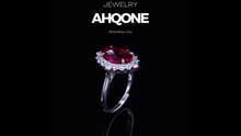 Luxury Feng Shui Ruby Ring | S925 Sterling Silver Inlaid Gem | Attract Prosperity, Love, and Fortune