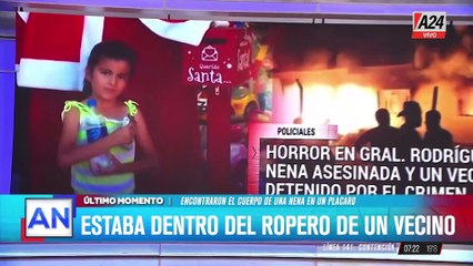Horror en General Rodríguez: una nena de 7 años desaparecida fue hallada sin vida