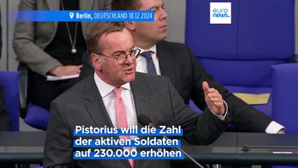 Verteidigungsminister Pistorius will das Militär ausbauen