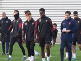 Entrenamiento del Sevilla del jueves 19 de diciembre