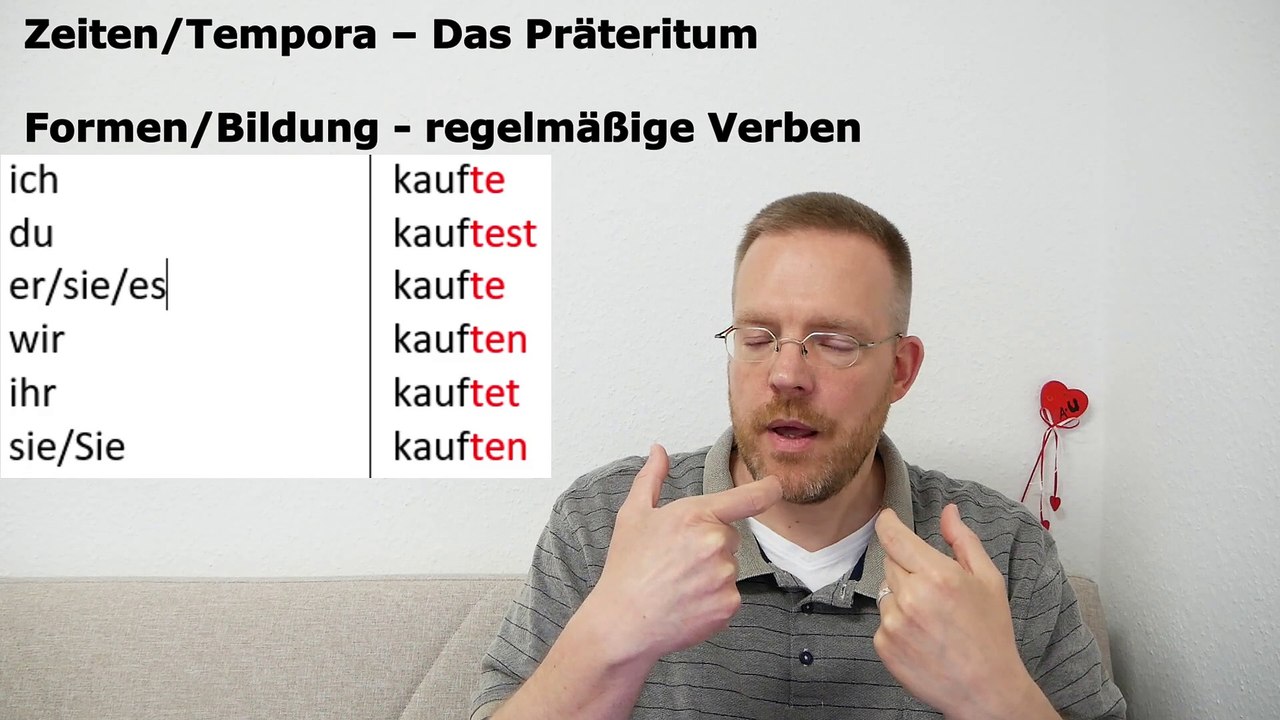 Grammatik für die Grundstufe A1-B1 – Teil 016 – das Präteritum