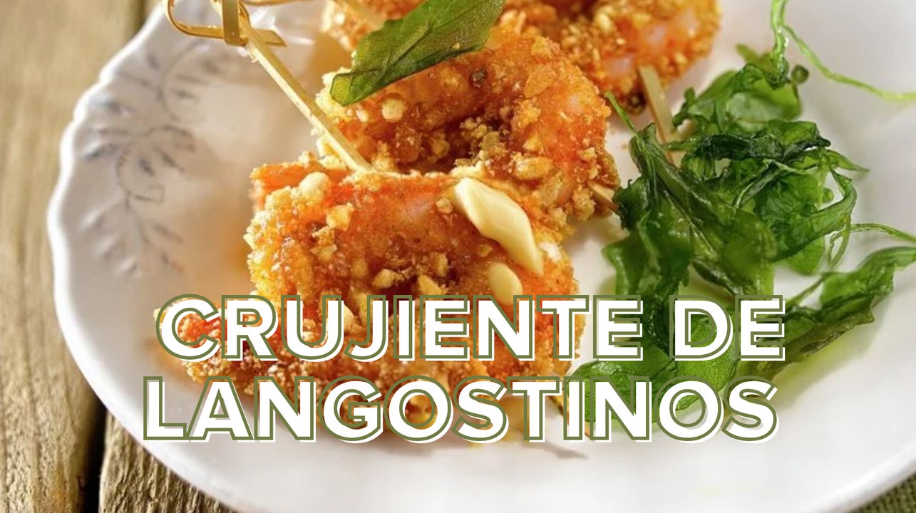Receta: crujiente de langostinos