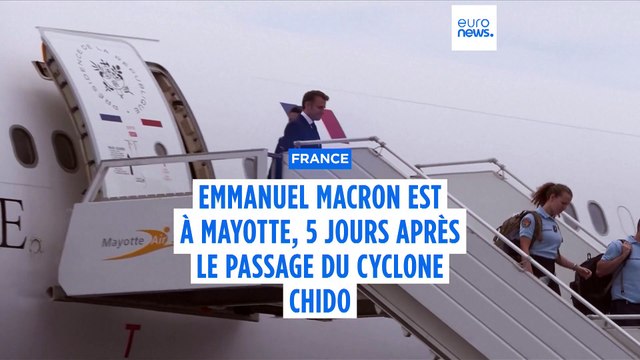 Emmanuel Macron à Mayotte au chevet des sinistrés après le passage du cyclone Chido