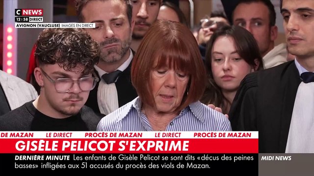 Procès des viols de Mazan - Regardez la première réaction de Gisèle Pelicot, très émue , après l’annonce des peines par le tribunal : C’était une épreuve très difficile. Je respecte la décision de la cour - VIDEO