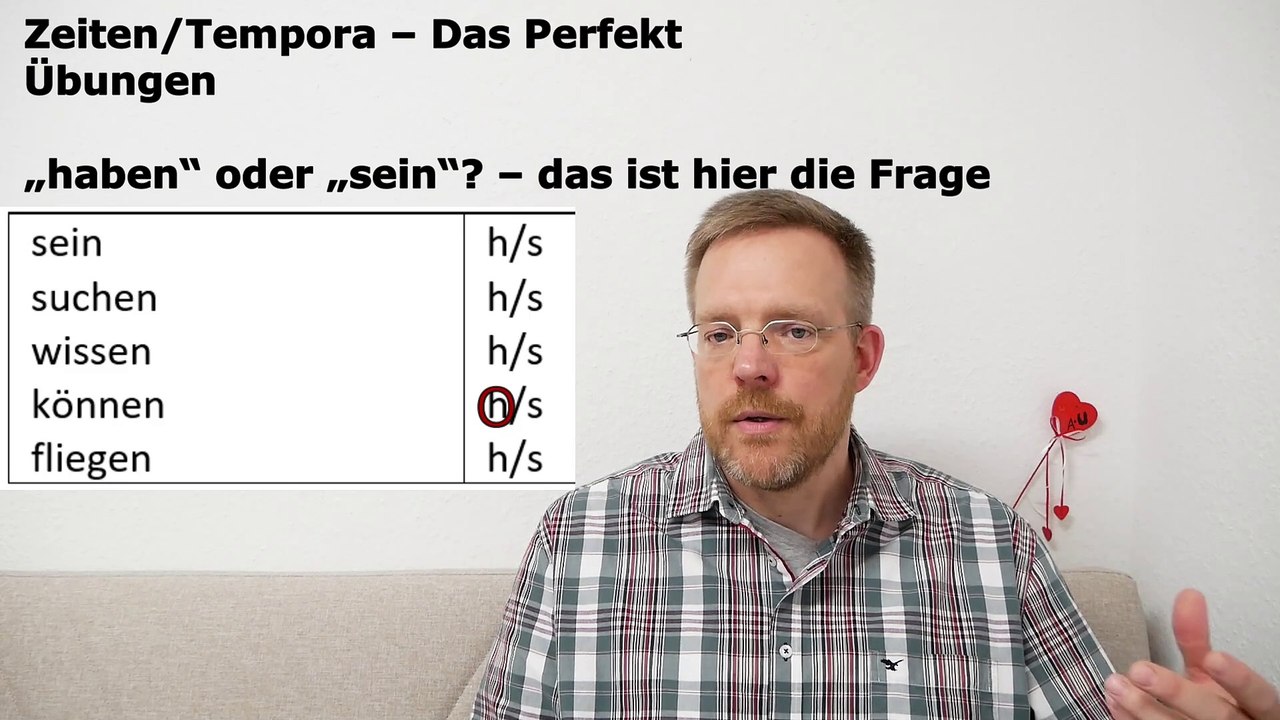 Grammatik für die Grundstufe A1-B1 – Teil 015 – Übungen zum Perfekt