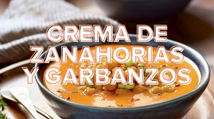 Receta: crema de zanahoria y garbanzos