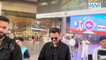 Anil Kapoor Spotted at Mumbai Airport in Stylish All-Black Look