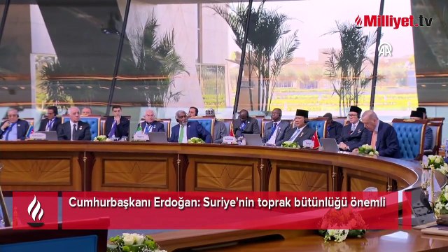 Cumhurbaşkanı Erdoğan: Suriye'nin toprak bütünlüğü önemli