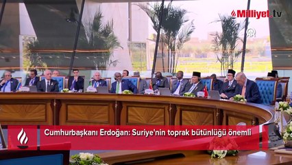 Cumhurbaşkanı Erdoğan: Suriye'nin toprak bütünlüğü önemli