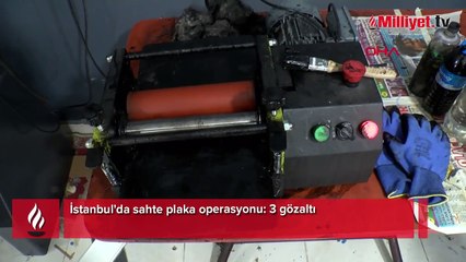 İhbar geldi, harekete geçildi! Sahte plaka operasyonu