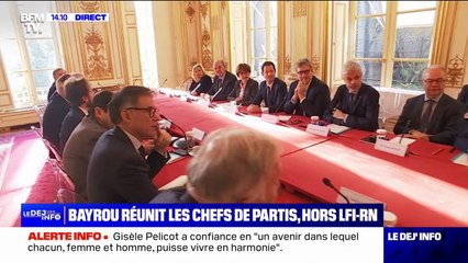Consultations à Matignon: les chefs de partis réunis autour du Premier ministre
