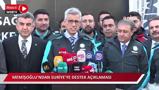 Sağlık Bakanı Memişoğlu'ndan Suriye'ye destek açıklaması: Onlara her türlü sağlık hizmeti için desteğimiz olacaktır